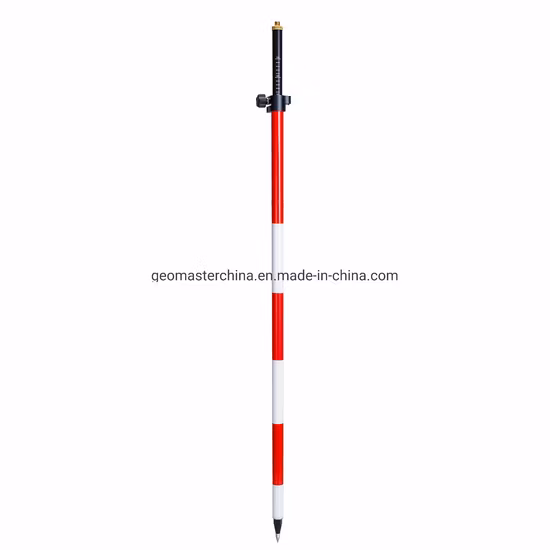 Geomaster PRO Surveyors 2.6m Aluminum Prism Pole to Support Surveying Instruments Gnss Receivers, GPS Radios, Prism Holders, 3D Laser Scanner Targets, Scanner